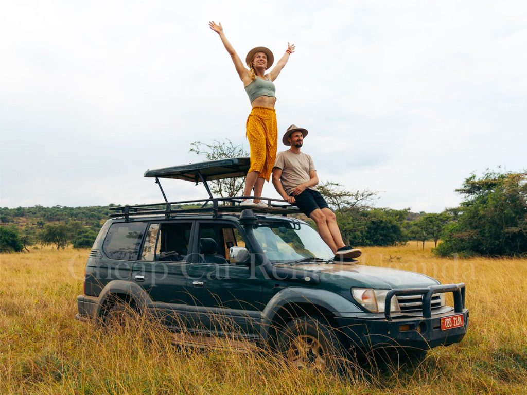 Turiken travelers enjoying a self drive safari in Uganda